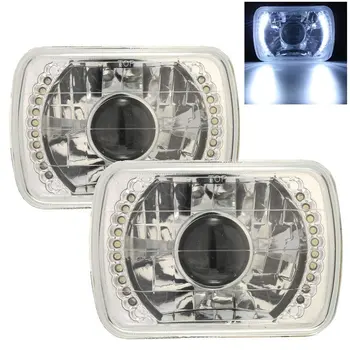 

Car BI-Xenon HID Headlight Kit with LED Bulbs Convex Lens Super Bright Headlight Transparent Lampshade