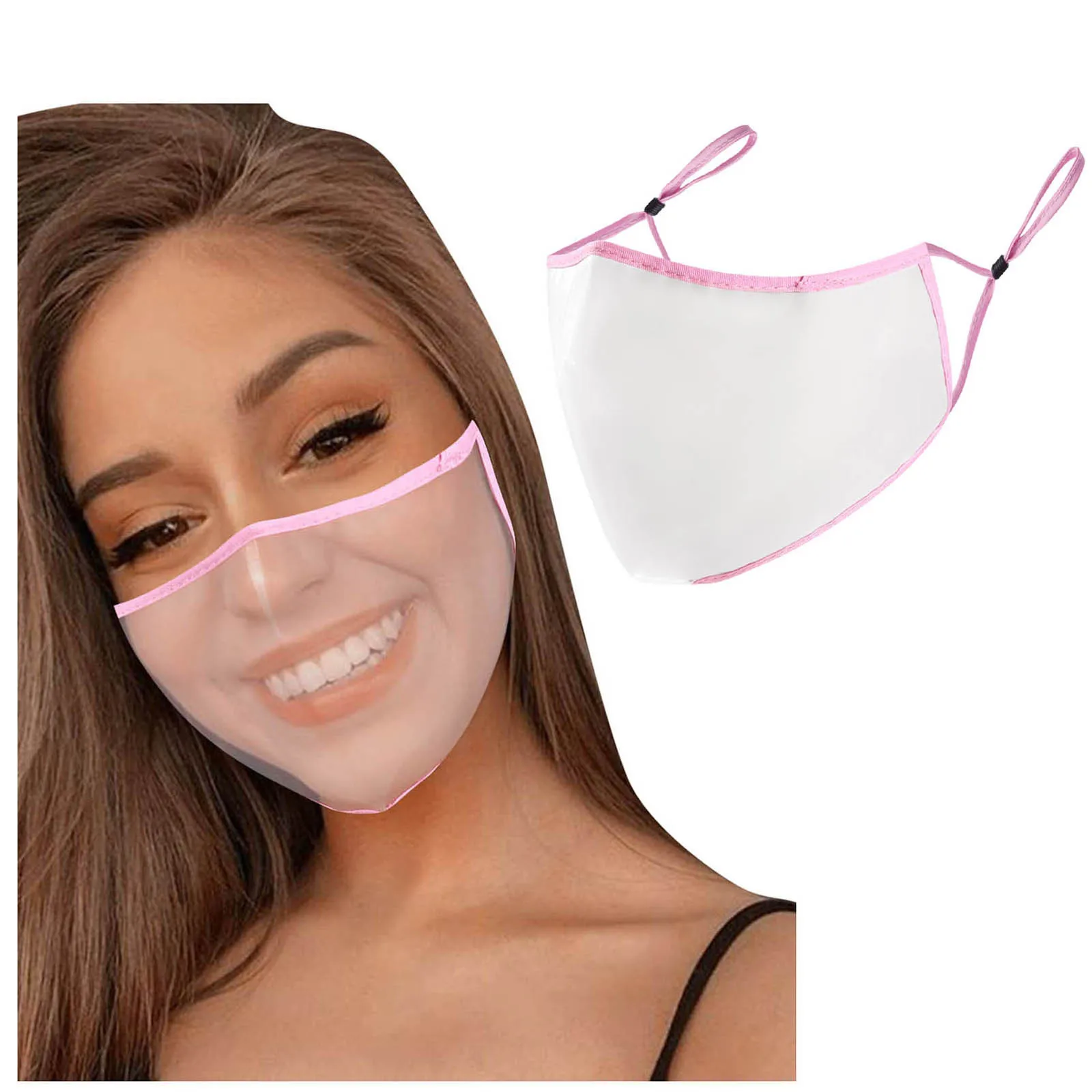 Adult Washable Face Mask Transparent Clear Women Men Cover For Deaf Mute VIP Decoration |