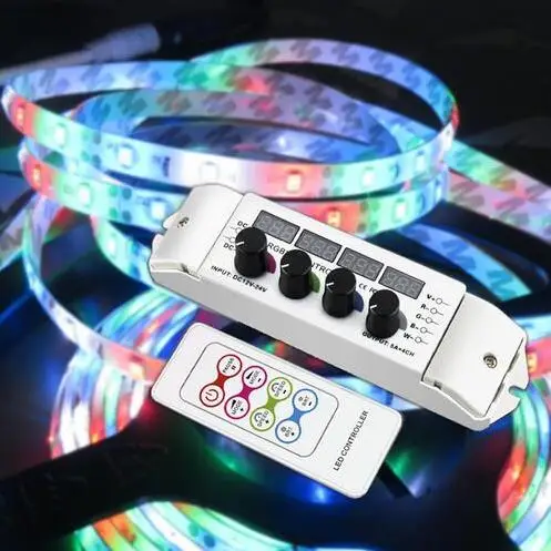 DC12V 24V ручка контроллера RGBW с РЧ беспроводным дистанционным управлением RGB