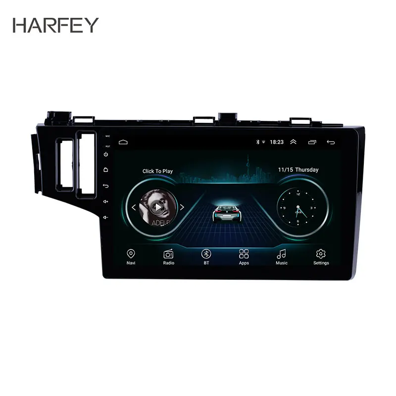 cheap Harfey 2din Android 8.1 9 inch Car GPS Navigation Radio for 2013 2014 2015 Honda Fit LHD Multimedia Player GPS support OBD2 DVR