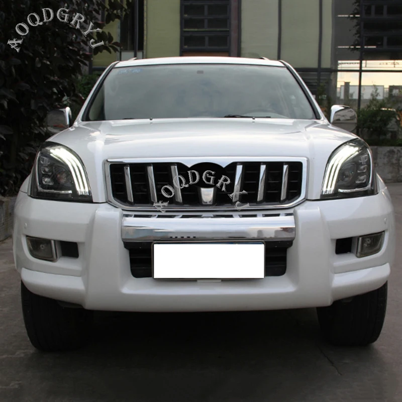 Автомобильные аксессуары 1 пара светодиодный налобный фонарь подходит для Toyota Land Cruiser Prado 120 2003-2009