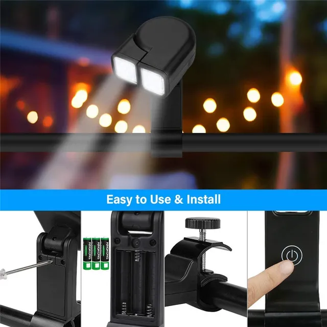 Luce LED Per Barbecue Flessibile - Base Magnetica, Impermeabile, Ricaricabile USB - Foto 3