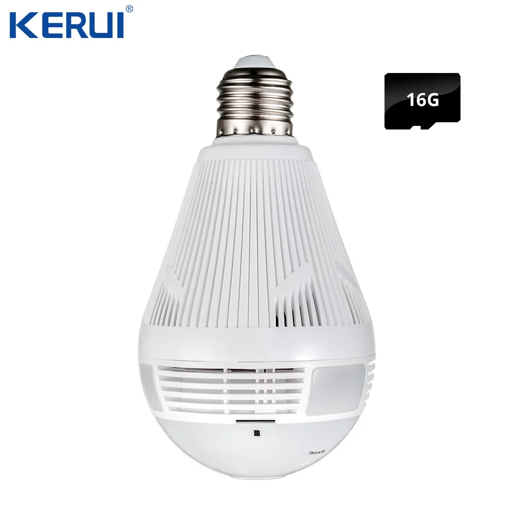 KERUI LED Light 960P Wireless Panoramic Home Security WiFi CCTV Fisheye Bulb Lamp IP Camera 360 Deg - 4.00007E+12  KERUI LED Light 960P Wireless Panoramic Home Security WiFi CCTV Fisheye Bulb Lamp IP Camera 360 Deg - 4.00007E+12
