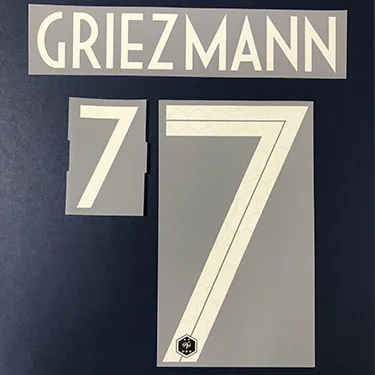 2 звезды Франция GRIEZMANN MBAPPE POGBA PAVARD KANTE VARANE GIROUD HERNANDEZ на заказ Nameset горячая штамповка нашивки значки - Цвет: GRIEZMANN