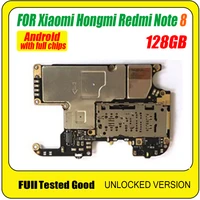 Placa base para Xiaomi Hongmi Redmi Note 8, reemplazo de placa base con Chips, placa lógica, sistema operativo Android instalado, 128GB de ROM