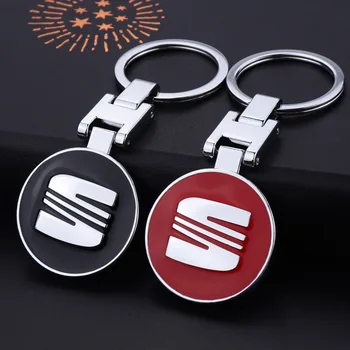 

High Grade Metal Key Ring Key Chain for Seat Leon Ibiza 6j Ateca Arona Altea Alhambra logo Emblem Keychain Stylish Accessories