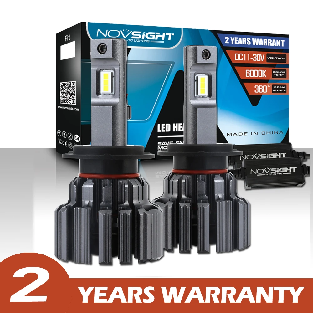 

NOVSIGHT Led Buib H4 H8 H11 H9 9006 9005 HB3 HB4 Lampada H7 LED 90W 15000LM Canbus Car Auto Headlamp Light Lamp 12v Fog Lights