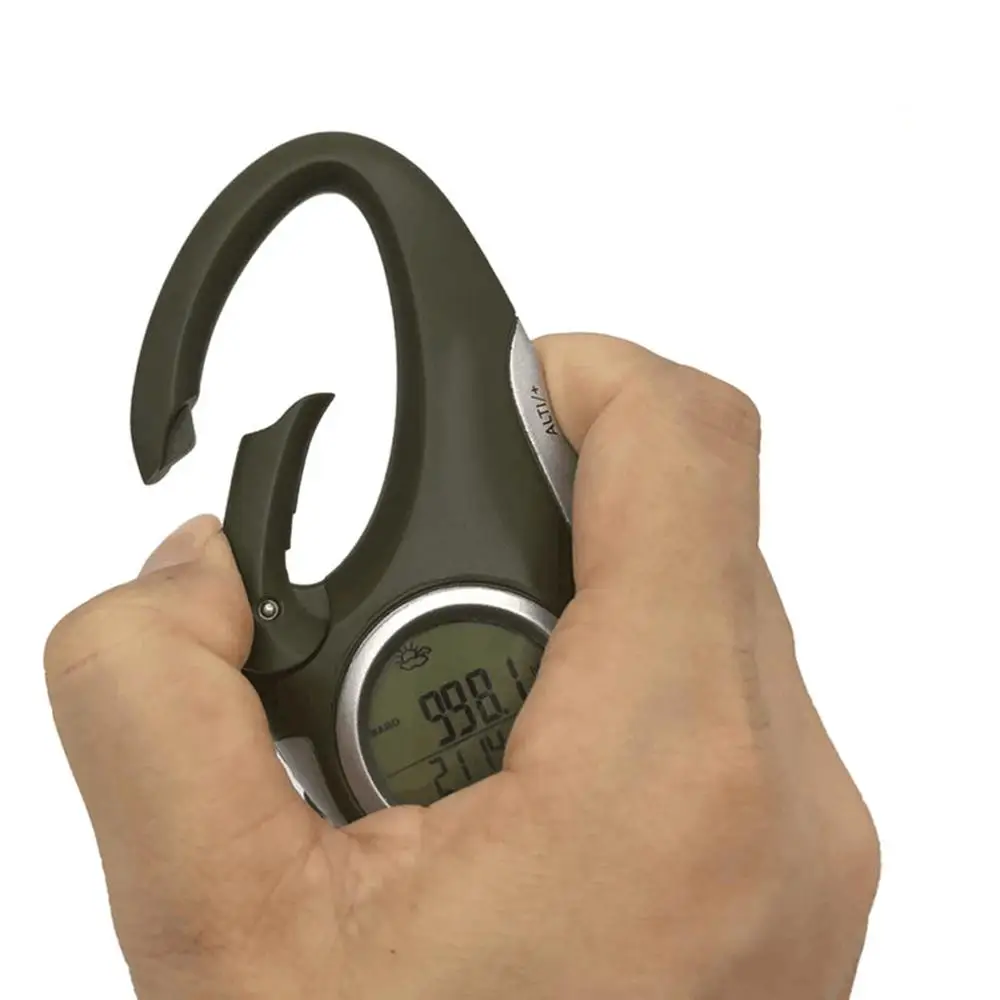 

Height measuring instrument Multi-function carabiner altimeter with thermometer weather forecast orientation mode instrument