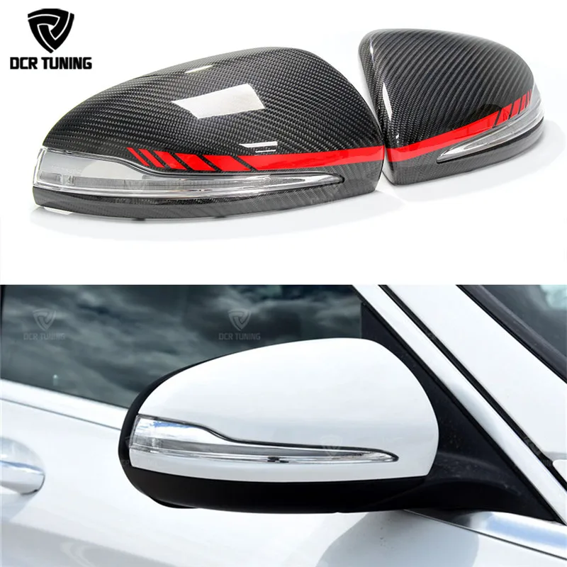 

Carbon Fiber Mirror cover For Mercedes W205 W222 W213 W238 X205 for Benz C S GLC E Class AMG 1:1 Replacement Style AMG Only LHD