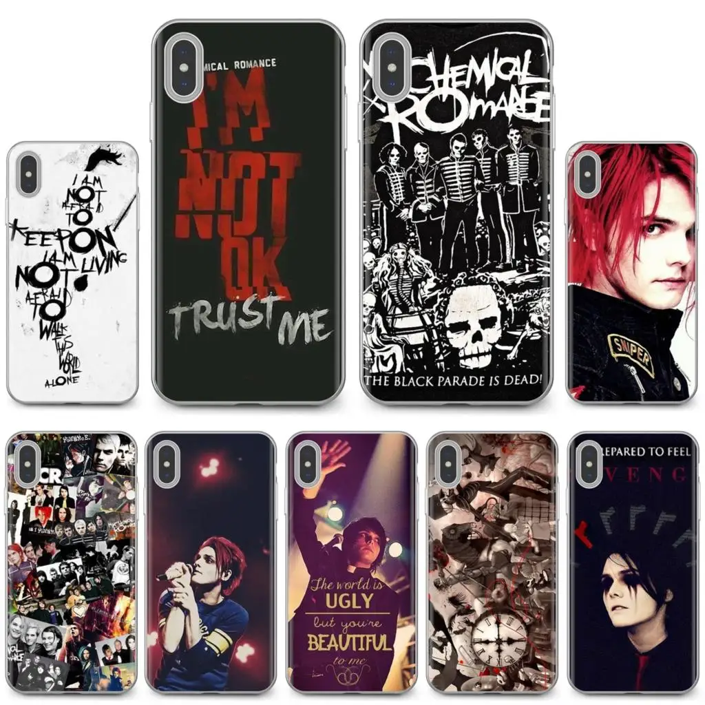 For Samsung Galaxy A10 A30 A40 A50 A60 A70 S6 Active Note 10 Plus Edge M30 Silicone Bag Case Gerard Way My Chemical Romance Band | Мобильные