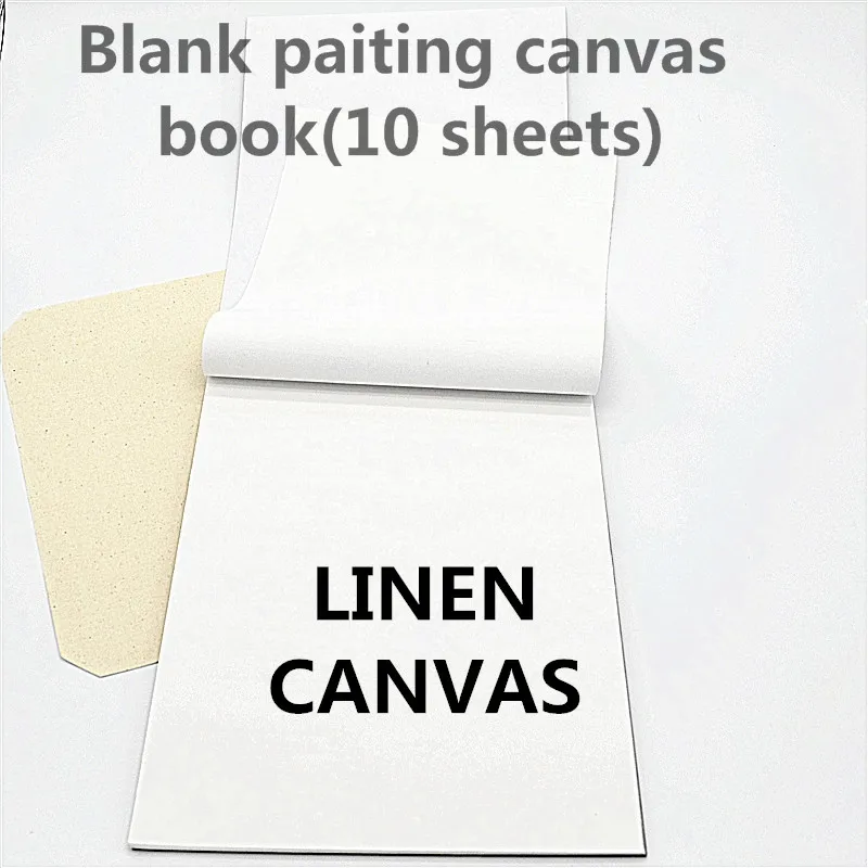 A5 A4 A3 szie LINEN canvas sheets practice book 330g linen blend canvas