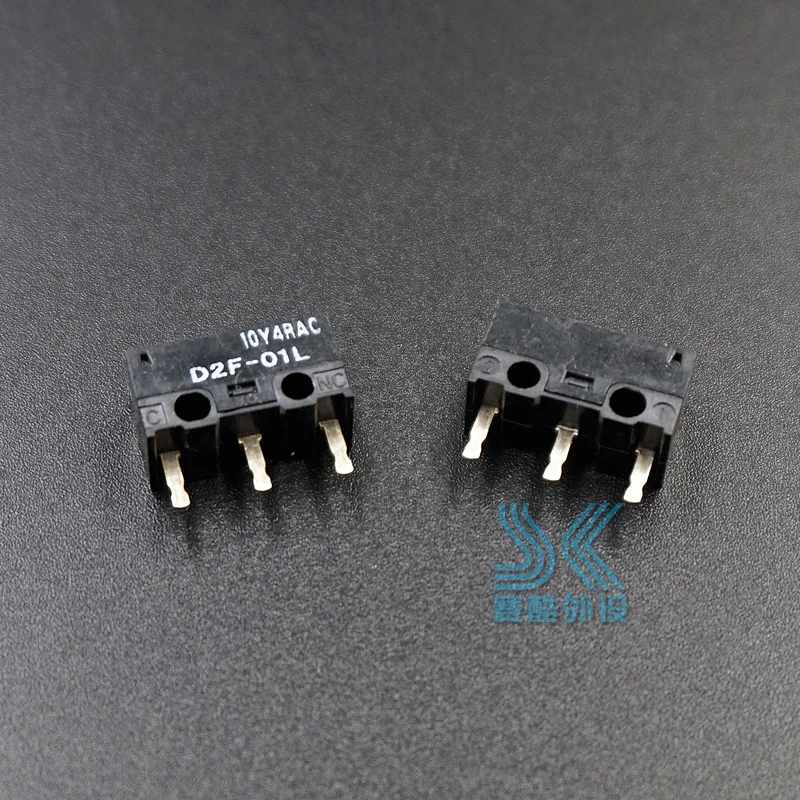 2 шт мышь OMRON микропереключатель D2F-01L 1.47N кнопка мыши золотые контакты подходит для logitech G602 G502 G400 IO1.1