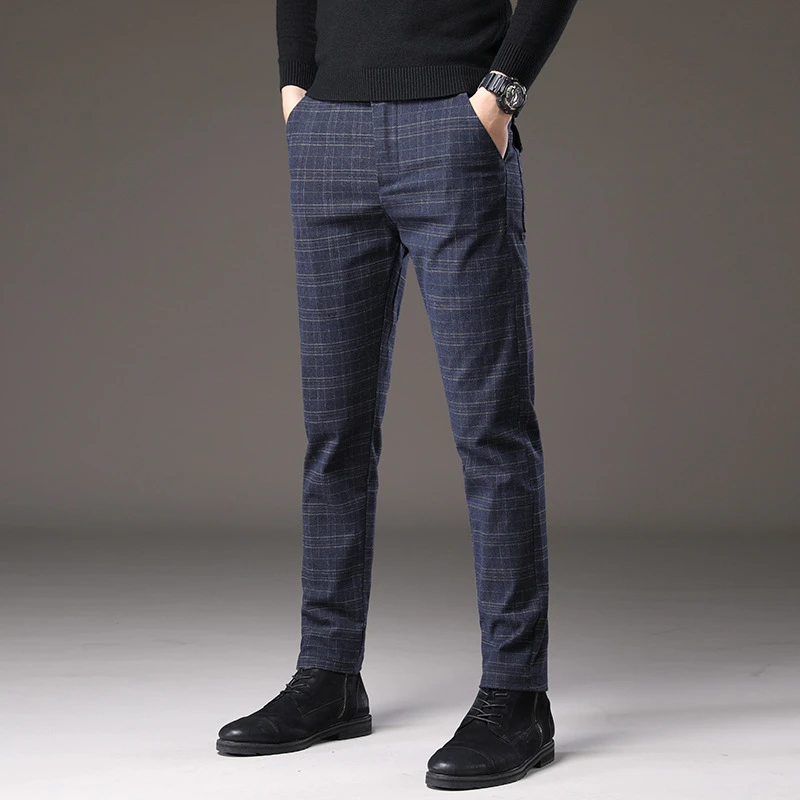 slim pencil pants men