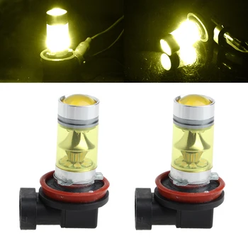 

1 Pair 100W High Power H11/H8 20 LED Fog Light 3030 Yellow Driving Bulb 9-30V E7CA