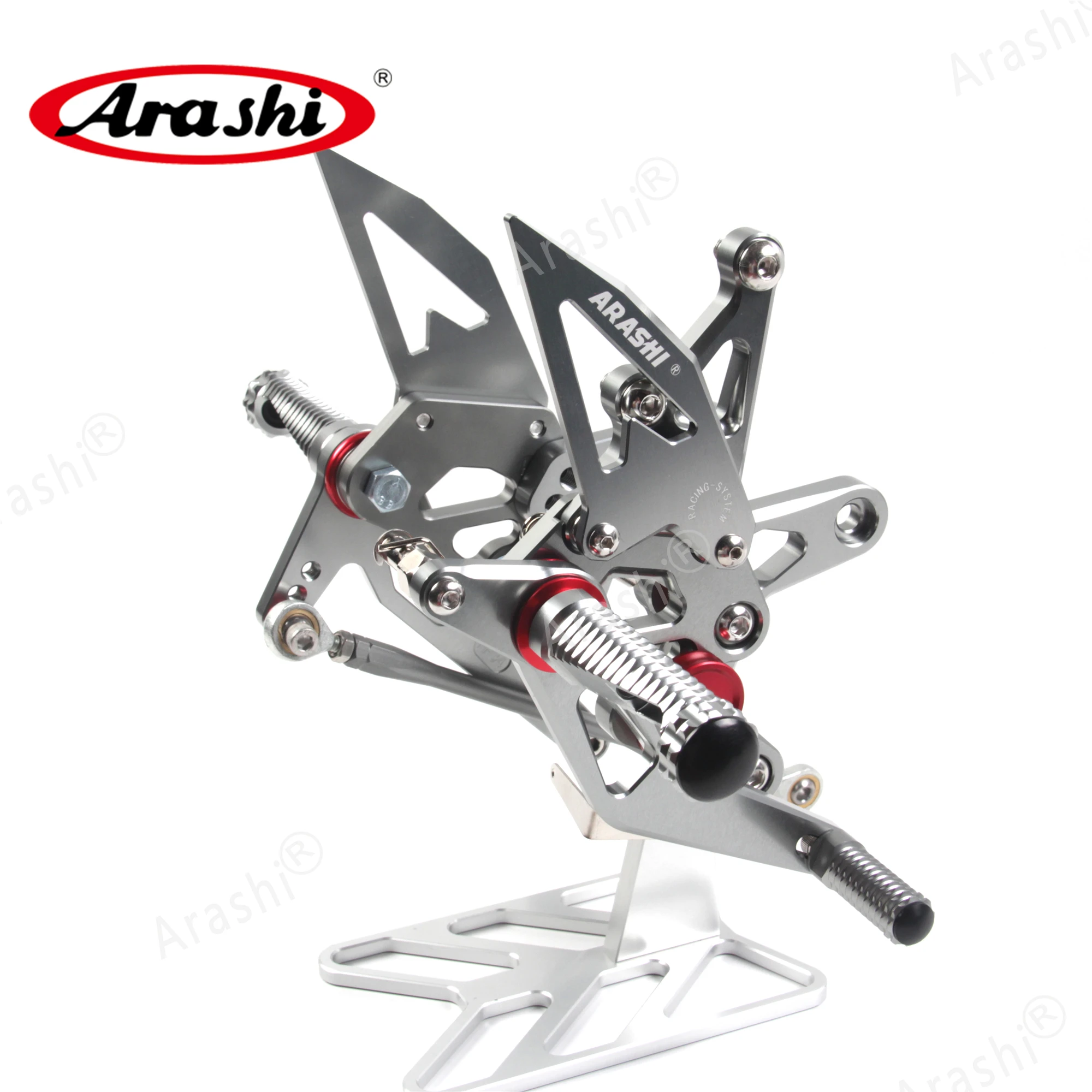 ARASHI CNC регулируемый задний Набор для KAWASAKI ZX-6R ZX6R 2007 2008 подножка подставка для ног ZX636 ZX 636 Аксессуары 3 цвета