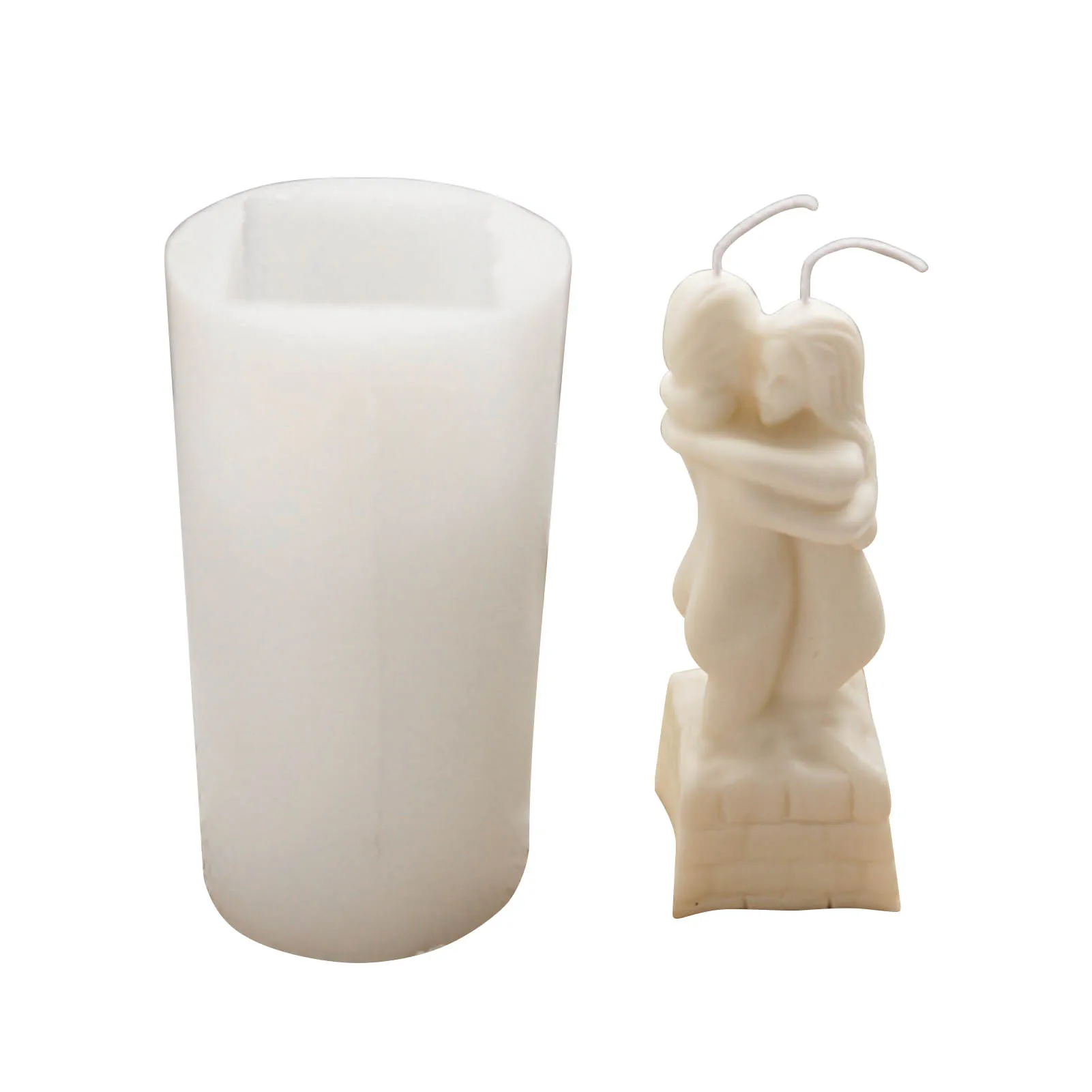 Candle Molds Silicone Body Couple Mold For Candle Curvy Figure 3d Mould