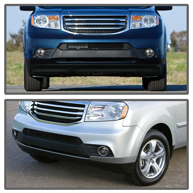 Для 12-15 Honda Pilot прозрачные Противотуманные фары с лампами+ переключатель+ проводка+ реле