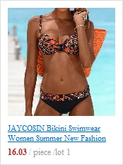 JAYCOSIN swimwear Women Shoulder Retro Small Fresh Swimsuit Set Beach Party Flower Print Elastic Bikini Red Series Fashion New 