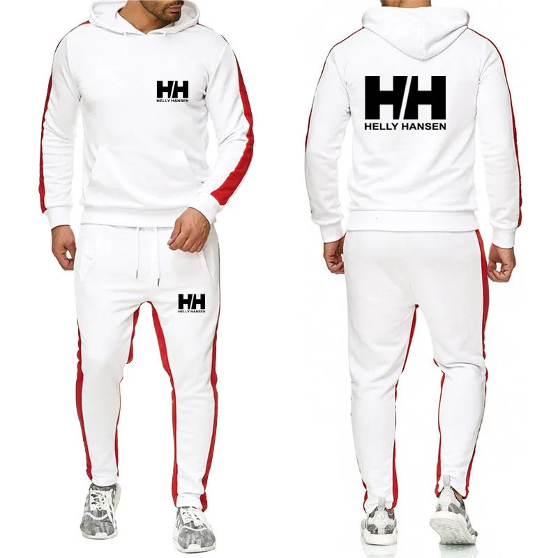 

Men Fashion Set print Autumn Casual Sportsuit Men Hoodies/Sweatshirts Sportswear Zipper Coat+Pant Tracksuit Men Brand Clothing