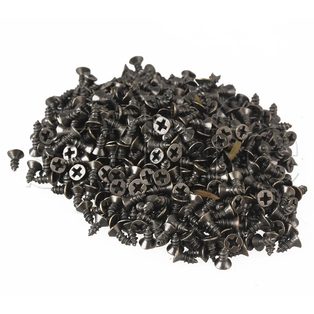 100g 6x2.5mm Small Mini Metal Countersunk Head Screws for Hardware Bronze |