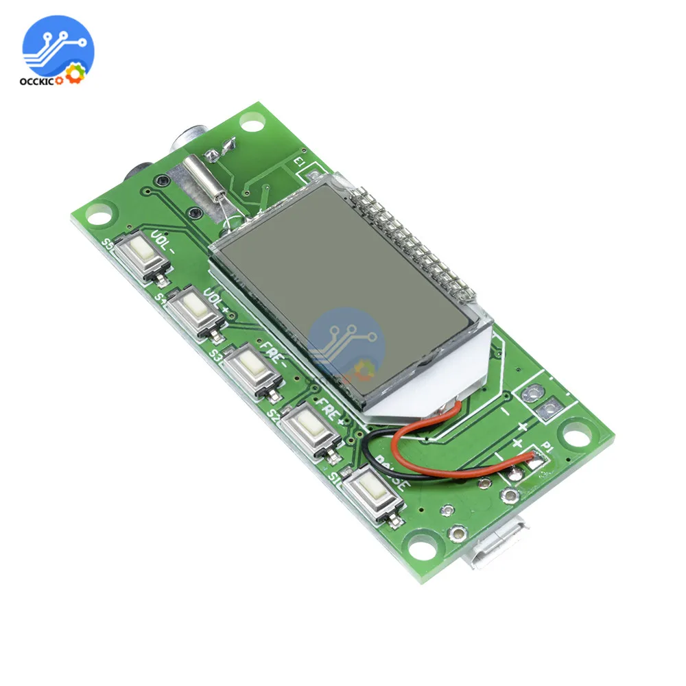 DSP & PLL 87 108MHz LCD цифровой беспроводной микрофон стерео аудио FM приемник модуль|module