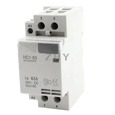

110V Coil Voltage 63A 2 Pole Universal Circuit Control AC Contactor