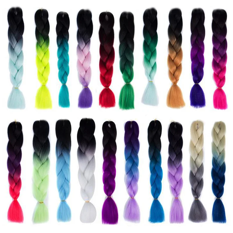 1 шт красочные химические волокна большие косички парики трюки Смешные