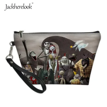 

The Nightmare Before Christimas Cosmetic Bag for Women Mini Clutch Bag Coin/Key Bag Lady Toiletry Bag Small Item Storage Pouch