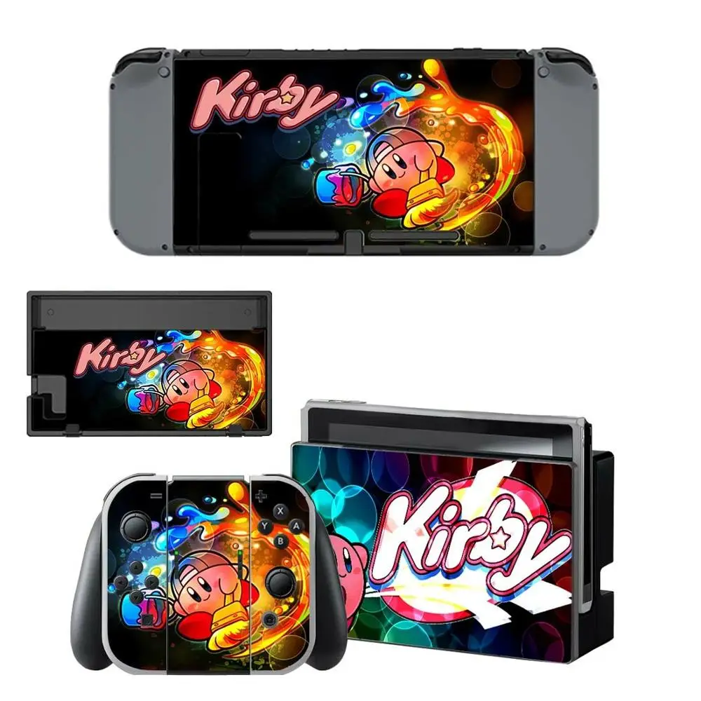 Kirby Star Allies Nintendo переключатель кожи Стикеры s скины для Switch консоли и Joy Con