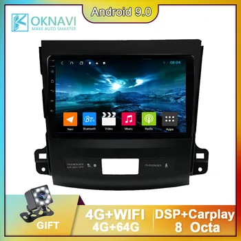 

OKNAVI 9 Inch Vedio Player Android 9.0 For mitsubishi Outlander 2006-2012 Car Radio Multimedia Navigation GPS 4G+WiFi Carplay
