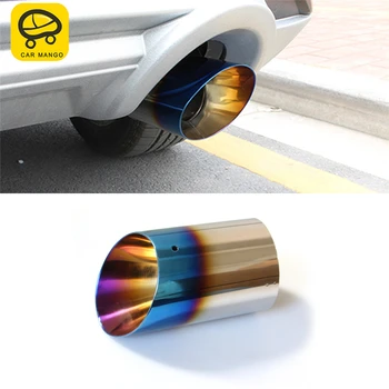

CAR MANGO Car Styling Tail Pipes Exhaust Pipe Silencer Frame Cover Sticker Exterior Accessories For Ford KUGA Escape 2017 2018