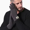 Winter Men Knitted Gloves Touch Screen High Quality Male Mitten Thicken Warm Wool Cashmere Solid Men Business Gloves Autumn ► Photo 1/6