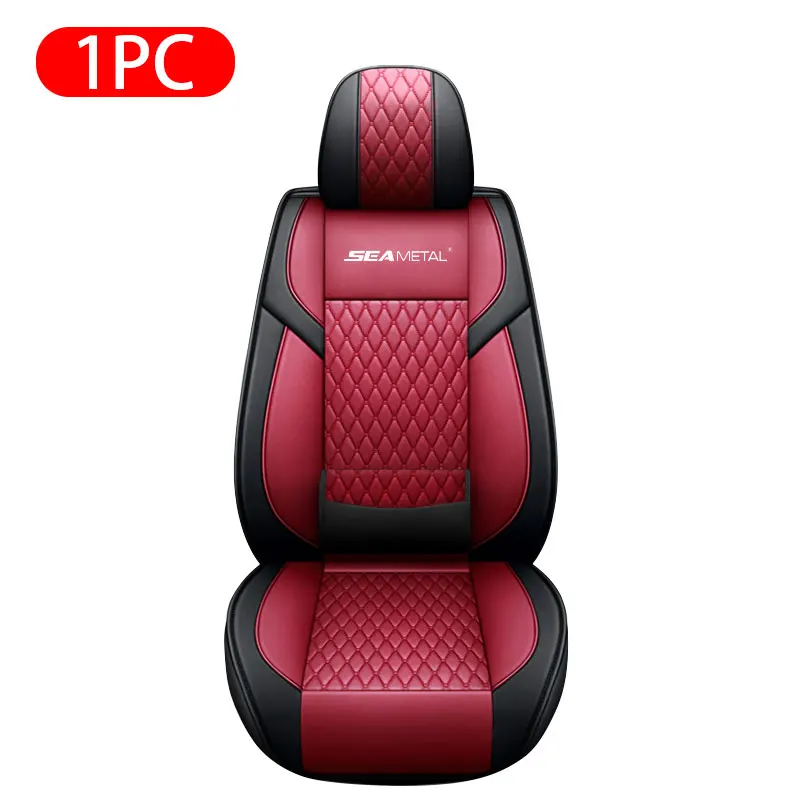 $205.15 Elegant Leather LV Print Car Seat Covers Pads Automobile Seat  Cushions 6pcs - Black