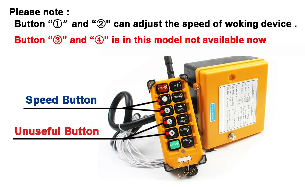 12 В 24 в 36 В 220 В 380 В беспроводной кран дистанционного управления F23-A++ S промышленный пульт Дистанционного Управления Подъемный Кран кнопочный переключатель желтый