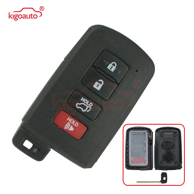 

Kigoauto Smart key case cover shell 4 button high quality for Toyota RAV4 2015