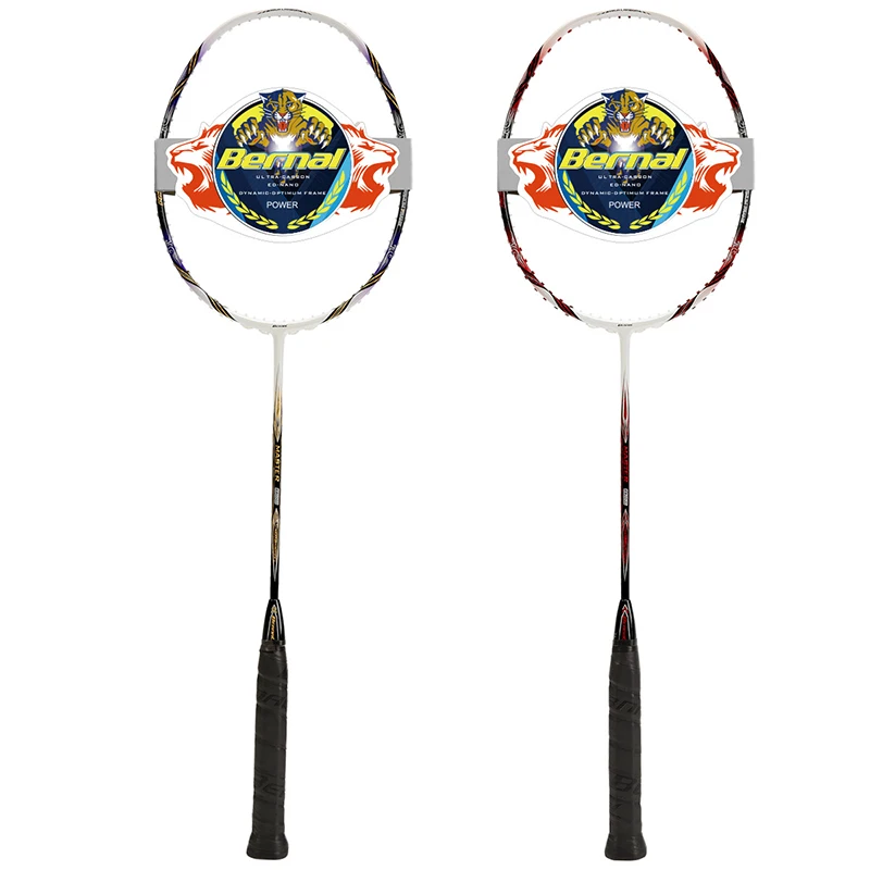 Badminton Rackets Full Carbon 5U Shock Absorption Offensive Single Racquet With Strings And Bag Professional Ultra Light | Спорт и