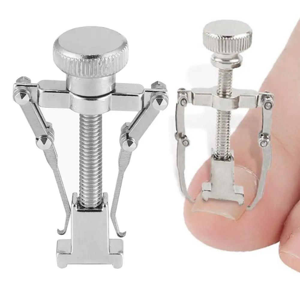 

OPHAX Durable Use Stainless Steel Ingrown Toenail Correction Straightening Clip Toe Nail Correction Pedicure Foot Health Care