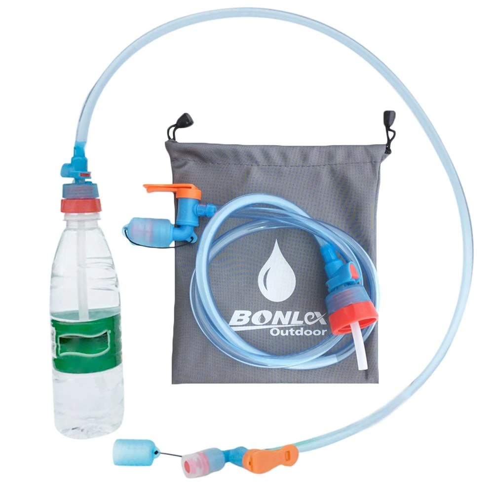 water bag with drinking tube