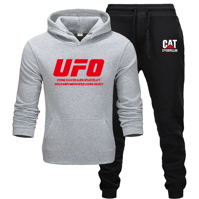 

U-F-O Men's Sets Hoodies + pants men Brand clothing Two-piece suit tracksuit Fashion Casual Hoodies Gyms Workout Fitness sets