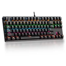 

Gaming Mechanical Keyboard Game Anti-ghosting RGB Mix Backlit Blue Switch 87key For Game Laptop PC