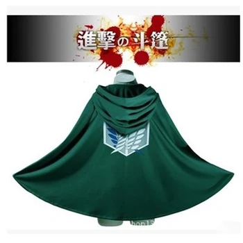 

Action Anime Attack on Titan Investigation cosplay Flannel Cloths Freedom wing commander Cloak Eren Jäger Mikasa Ackerman Cape