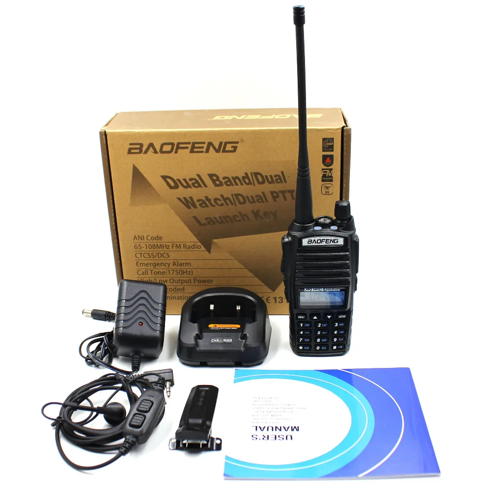 BAOFENG UV-82/UV82 5 Вт 136-174/400-520 МГц двухстороннее радио/рация PTT с Bluetooth PTT наушники/гарнитура двухстороннее радио