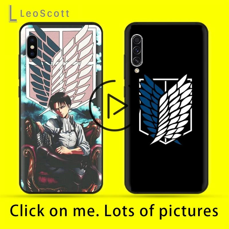 iphone 7 cardholder cases attack on titan anime Phone Case For iphone 12 11 pro Max Mini 7 8 plus X XR XS SAMSUNG Note 20 10 9 8 7 5 Pro lite iphone 7 cardholder cases