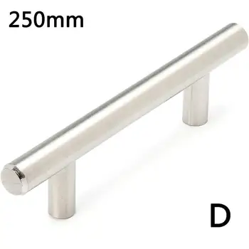 Stainless Steel Cabinet Handles 100 250mm Kitchen Door Furniture Straight Knobs Pull T Hardware Handle Bar E4Z8