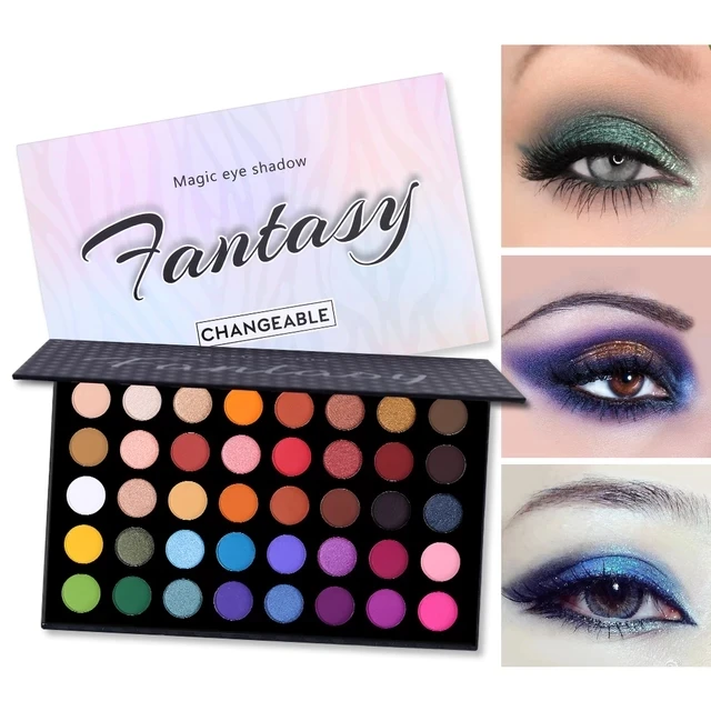 

UCANBE Fantasy 39 Colors Eyeshadow Palette Shimmer Matte Glitter Eye Shadow High Pigment Waterproof Eye Makeup