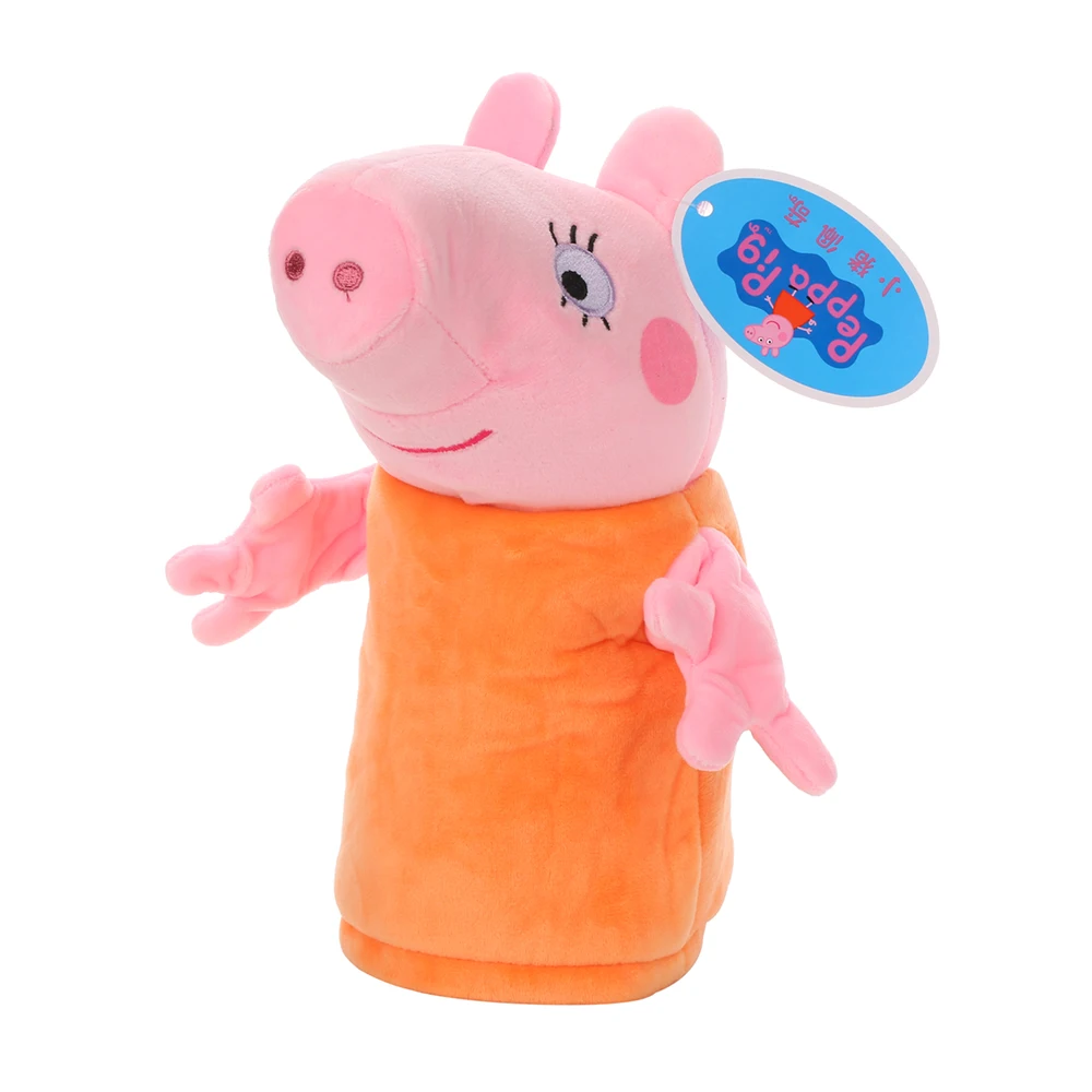 Оригинальная ручная кукла Свинка Пеппа Джордж свинка семья свинка животное плюшевая 26 см день рождения год подарки вечерние Игрушки для девочек Дети