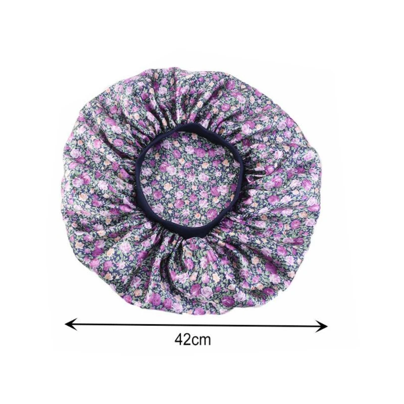 Дамская очень большая Кепка для укладки волос s шапочка для сна с эластичной лентой Женская Повседневная Атласная шапочка спальный слой Гладкий Уход за волосами