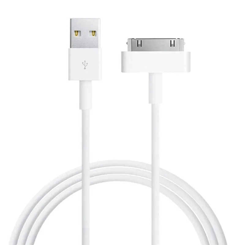 Высококачественный usb-кабель для Apple iPhone 4 4S iPad 1 2 3 ipod touch 4 iOS 2 метра 100 см длинный провод для зарядного устройства - Цвет: 1M
