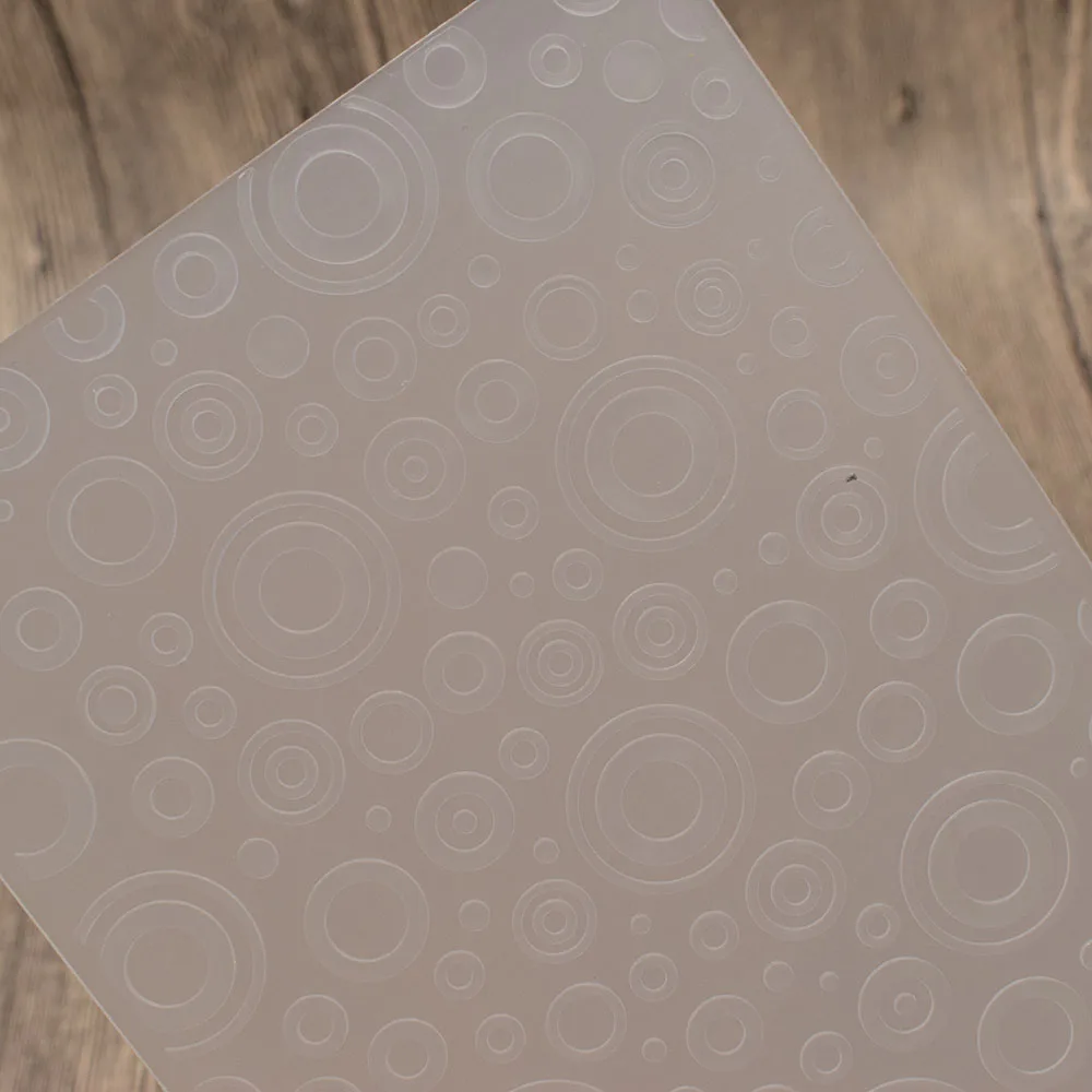 Круглые Пузырьковые Тиснения пластиковые тиснения папка шаблон для DIY скрапбукинга фотоальбом бумажная карта фоновое украшение