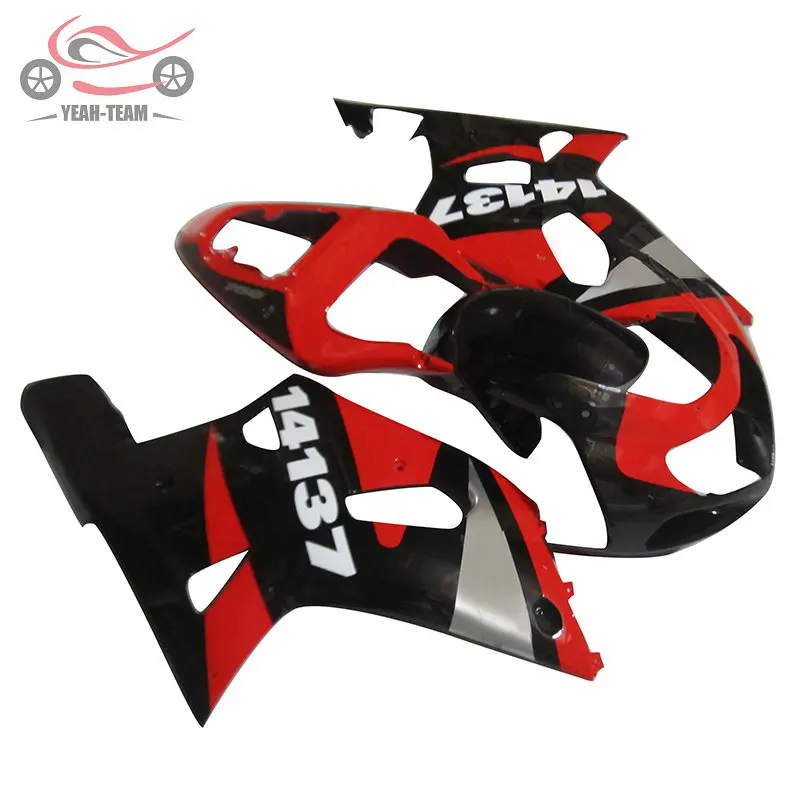 Комплект обтекателей для мотоцикла для Suzuki K1 20012002 2003 GSXR750 GSXR600 01-03 GSXR 600 750 красный черный корпус ремонт обтекателей частей
